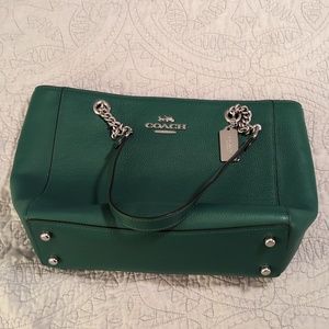 Green Coach Purse and Wallet